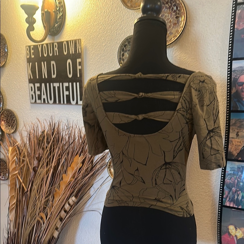 Guess Olive Green Women's Blouse